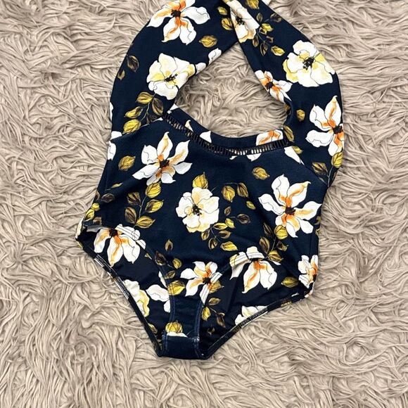 Beach Riot X Stone Cold Fox Classy Sexy One Piece Floral Cheeky Swim Suit Medium - Picture 3 of 6